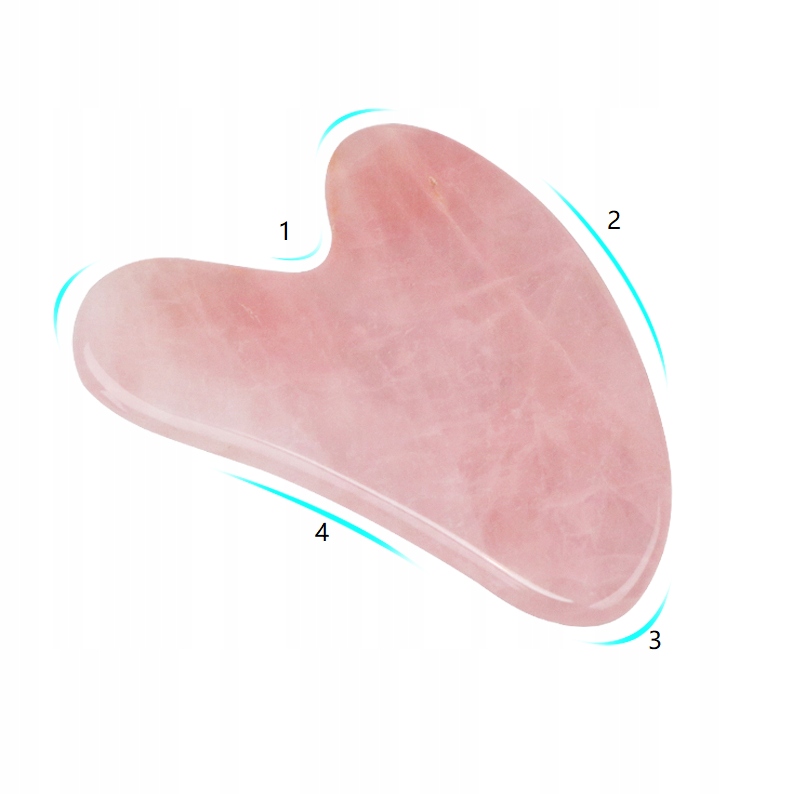 MASAŻER ROLLER KAMIEŃ PŁYTKA DO TWARZY+ GUA SHA Waga produktu z opakowaniem jednostkowym 0.1 kg
